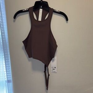 ALO Yoga purple raisinette Crop Revelation tank Top Small